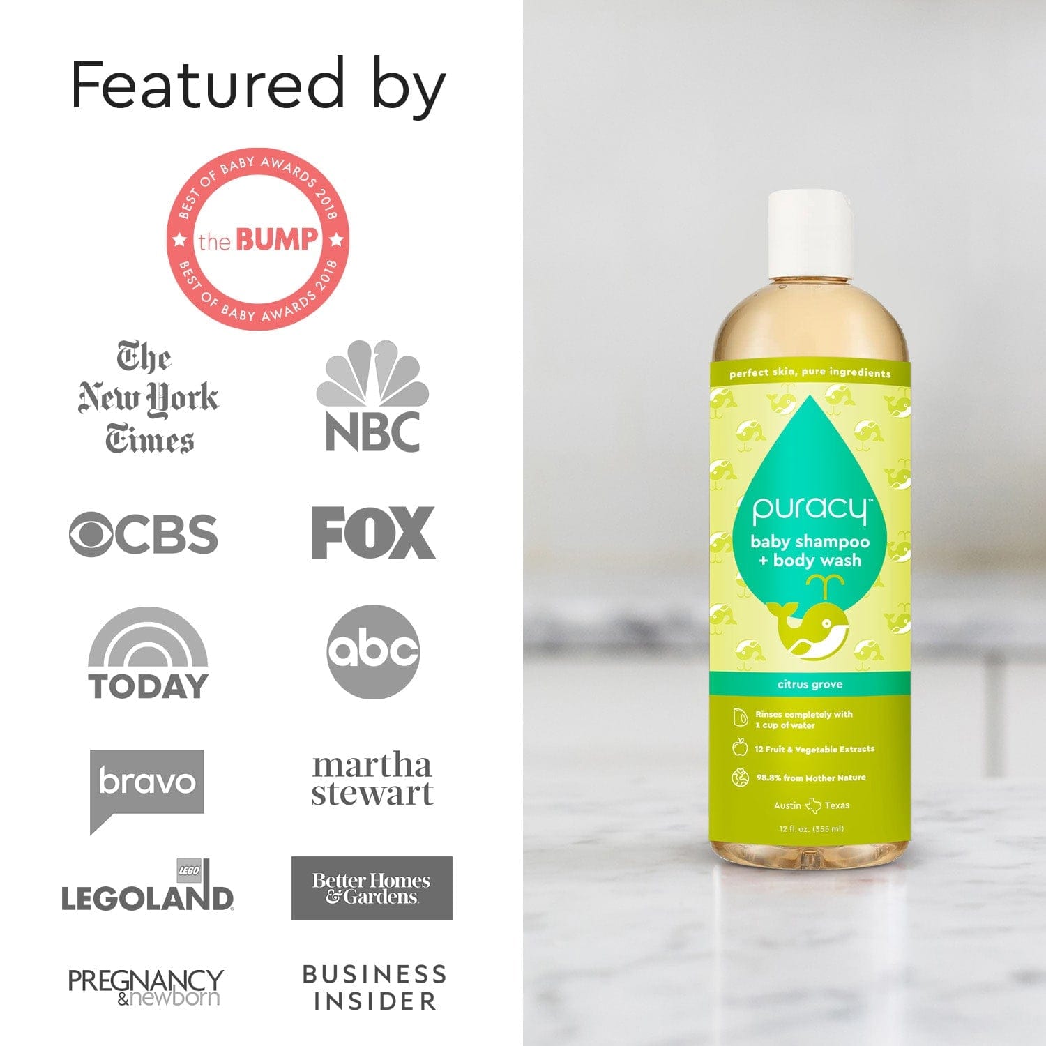 Baby Shampoo & Body Wash (Tear-Free) (WO29)