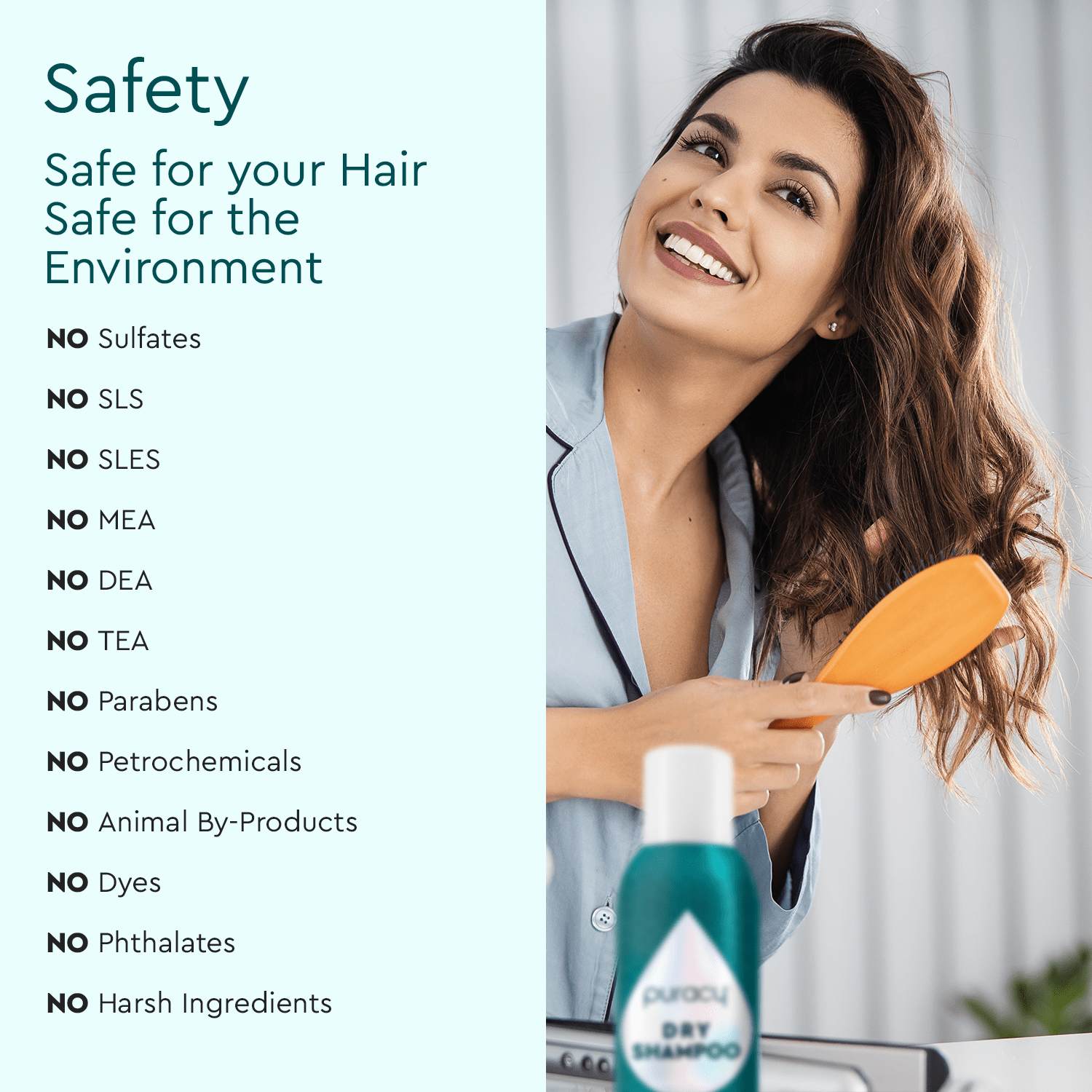 Dry Shampoo (Benzene & Silicone-Free, Color-Safe) (ZQHB)